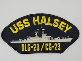 USS Halsey DLG-23/CG-23 Ship Patch - Great Color - Veteran Owned Business - £10.50 GBP