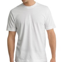 New Men&#39;s Heavy Weight Sport Gym Undershirt Cotton Crew Neck T Shirt White - $19.94