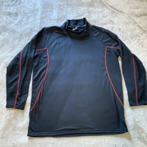 Spyder Active Black ProWeb Mock Neck Pullover Men’s Size Medium Long sleeves - £14.04 GBP