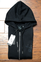 Armani Exchange $150 A|X Men FullZip Sustainability BLK Cotton Hooded Jacket 2XL - £49.58 GBP