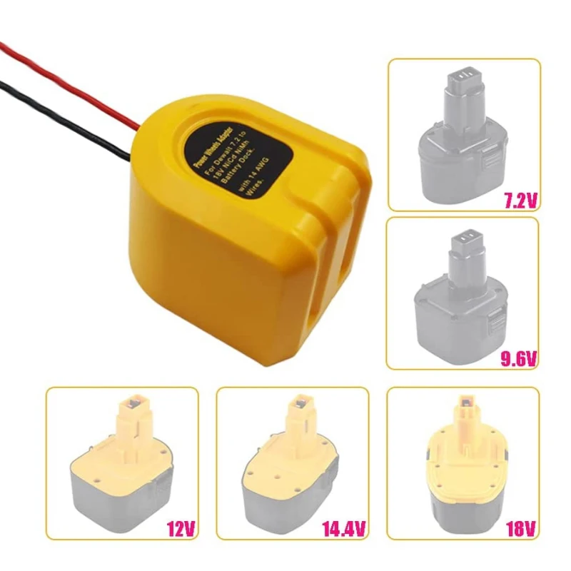 House Home DIY Battery Adapter for Dewalt 18V 14.4V 12V 9.6V 7.2V XRP NI-CD NI-M - $25.00