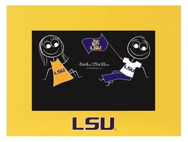 Ncaa Lsu Tigers 4 X 6 Yellow &quot;Fs&#39; Picture Frame Burnes Of Boston New - £10.20 GBP