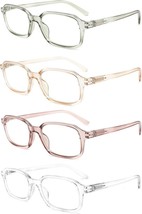 Reading Glasses 4 Pack Computer Readers for Women Men,Spring Hinges (1.5x) - £13.14 GBP