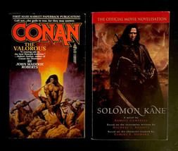 Conan The Valorous ‘86 1st Print John Maddox Roberts &amp; Solomon Kane Movie Tie-In - £28.73 GBP