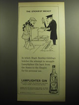 1958 Lamplighter Gin Ad - illustration by NM Bodecker - The stickiest wi... - £14.65 GBP