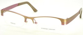New Prodesign Denmark 4367 6411 Matte Light Brown Eyeglasses Frame 51-17-130mm - $98.00