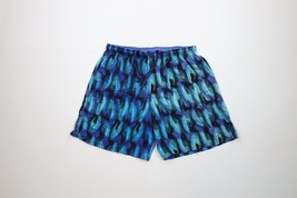 Vintage 90s Speedo Mens Medium Faded Spell Out Abstract Lined Shorts Swi... - $34.60