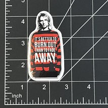 Nirvana Kurt Cobain - Vinyl Sticker Grunge Rock Band Waterproof Durable Sunproof - $4.54