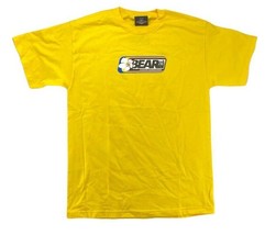 Bear Surfboards Logo T-Shirt North Shore Vintage 1990&#39;s Surf Wave Graphic Yellow - £19.34 GBP