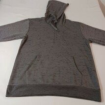 Hollywood Jean People Hoodie Men's Size L Gray 1/4 Zip Cotton Blend Sweatshirt image 8