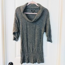 Women&#39;s A. Byer Gray Cowl Neck Tunic Sweater Small - £4.78 GBP