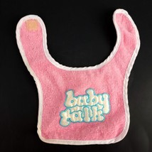 Vintage Galoob Baby Talk Bib 1985 Pink 5" - $10.88