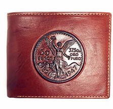 Western Genuine Leather 50 PESOS Plain Mens Bifold Short Wallet in 2 Color - £18.54 GBP