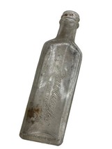 Vintage Clear Glass Bottle Rawleigh&#39;s Medicine Liquid 6&quot; - £9.41 GBP