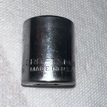 Vintage Craftsman 15/16&quot; 12 Point 1/2&quot; Drive Shallow Socket 47513 V Made in USA - $13.37