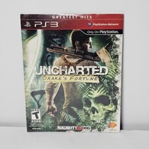 Uncharted Drakes Fortune GH Sony PlayStation 3 PS3 Factory Sealed Sleeve New - £6.14 GBP