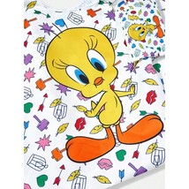 Looney Tunes Tweety Bird White Colorful All Over Print Reusable Tote Bag - $277.32 MXN