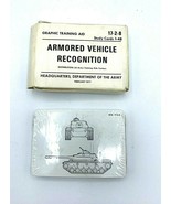 US Army USA Armored Vehicle Recognition Cards 17-2-8 1977 - £11.52 GBP
