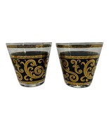 Vtg Culver Gold Vertical Stripe Old Fashioned Lowball Rocks Glasses 22K ... - $55.16 CAD