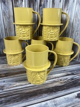 VTG Planters Mr Peanut Plastic Cup - Gold Mustard Yellow Tan - Lot of One (1) - £6.91 GBP