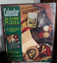 Calendar Jigsaw Puzzle Golf Theme Perpetual System Wall Display 680 Pieces - £14.01 GBP