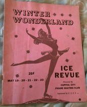 program book Winter Wonderland Ice Revue Program Booklet 25 cents 1953 USFSA - £13.40 GBP