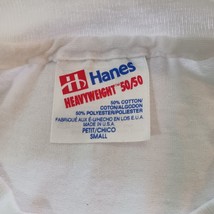 Hanes Heavyweight Youth Boys White Graphic T-Shirt Short Sleeve Size Small image 3