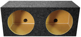 EMPTY WOOFER BOX (2)12&quot; QPOWER SQUARE STYLE; *MSPQ12E* - $97.82