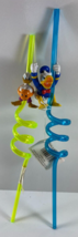 NOS Vintage Lot 2 Disney Donald Duck Crazy Plastic Straws - £15.56 GBP