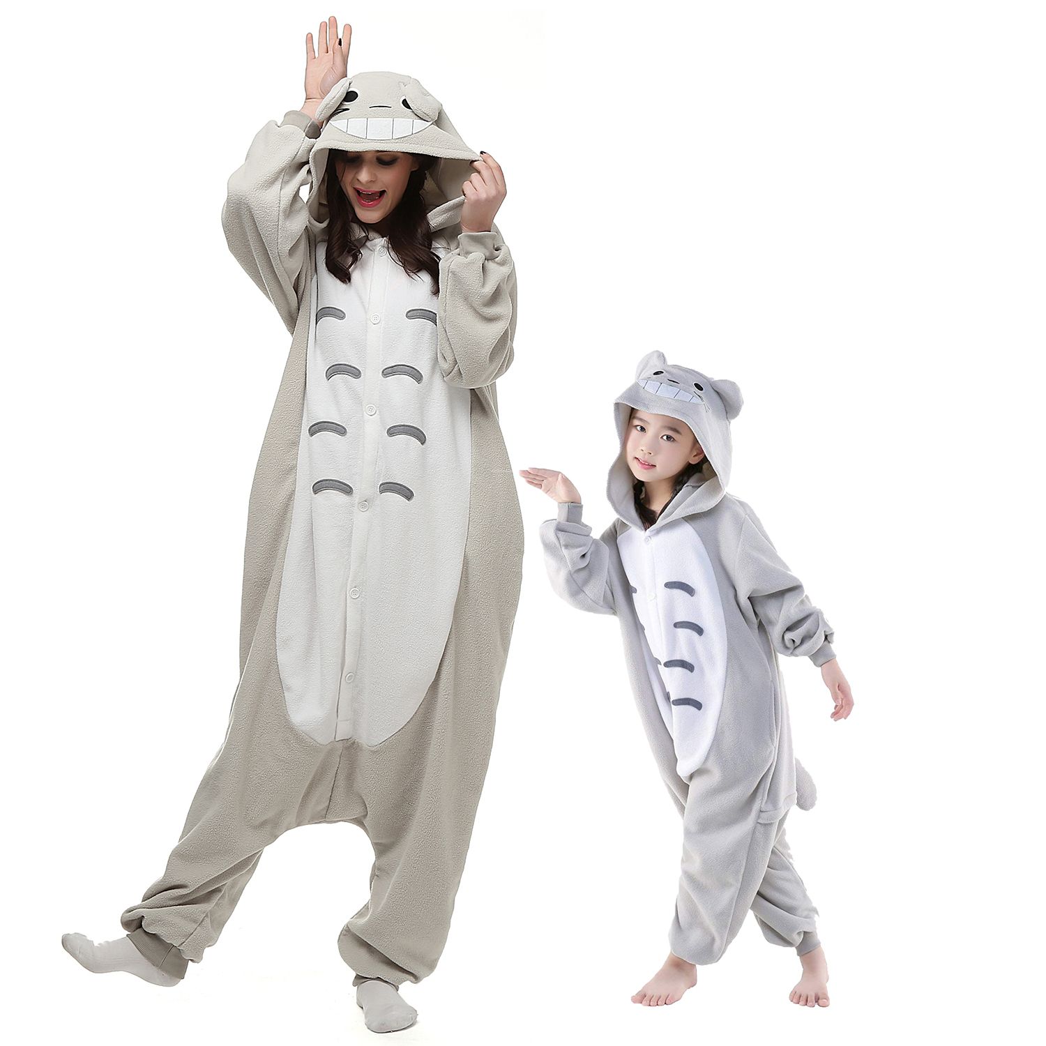 Totoro Adult Child Onesies Cartoon Kigurumi Pajamas Halloween Cosplay