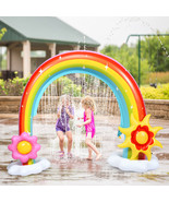 Inflatable Rainbow Sprinkler Summer Outdoor Kids Spray Water Toy Yard Pa... - £70.81 GBP