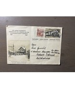 Antiguo sello de postal de Suiza a Palestina 1947 - $13.86 CAD