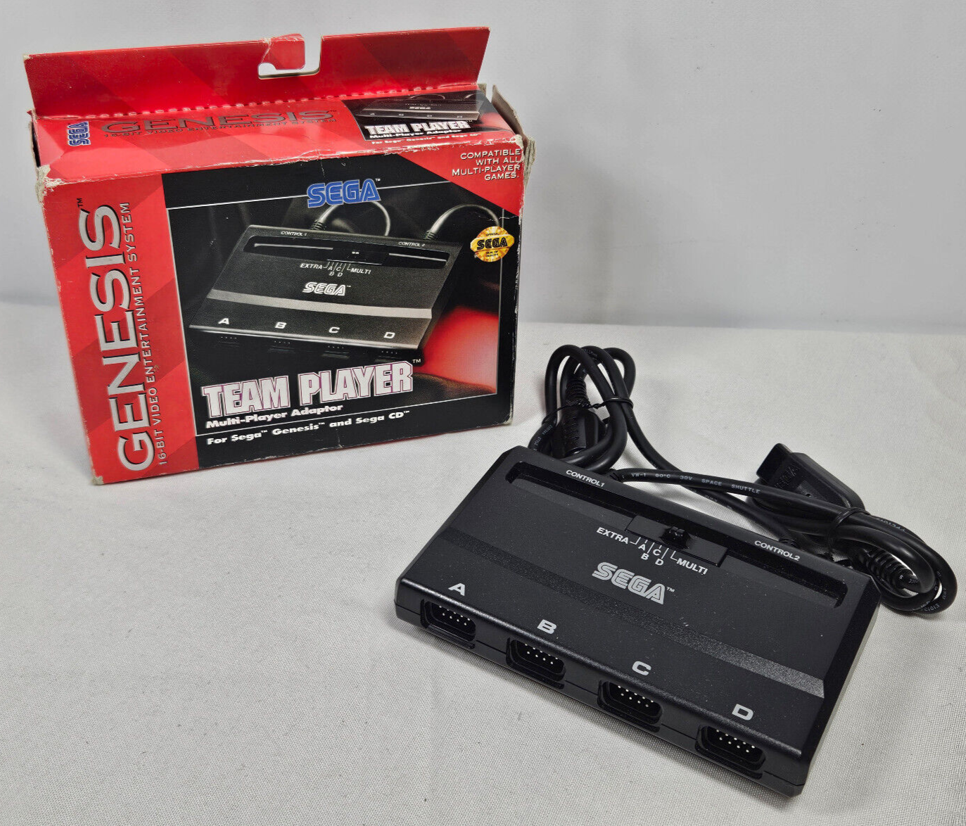 SEGA Genesis Team Player Multi-Player Adapter Multiplayer NIOB UNUSED - $39.95