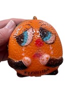 Vintage Florida Orange Crying Eyes Squeeze Toy Collectable Gift Big Eyes... - $33.12 CAD