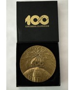 Vintage Coca Cola 100 Year Centennial Bronze Paperweight Boxed Medallic ... - $753.01 MXN