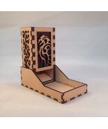 Dragon v6 Dice Tower and Tray Purple Acrylic Window COMPACT DESIGN Laser... - $29.69