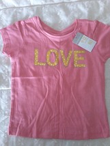 new pretty LOVE short sleeve  top t-shirt age 9-12 months  80 cm - £3.02 GBP