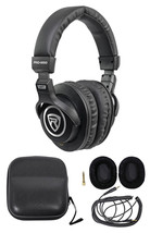 Rockville PRO-M50 Studio Stereo Headphones+Detachable Cable+Case+Extra E... - £72.36 GBP