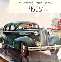 Cadillac Series 60 5 Pass Sedan 1937 Advertisement Automobilia Lithograph HM1C - £31.44 GBP