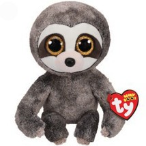 Ty Beanie Boos Dangler Sloth Plush Gray Stuffed Animal Toy 6&quot; Tags MWMT NWT  - £9.56 GBP