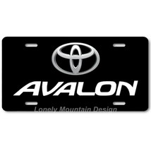 Toyota Avalon Inspired Art White on Black FLAT Aluminum Novelty License Plate - £14.38 GBP