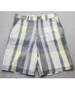 Ocean Pacific Op Golf Shorts Mens Size 36 Multi Plaid Regular Fit Slash ... - $24.36