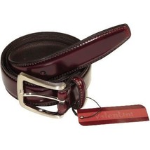 Men VALENTINI Stitched Leather Belt Classic Pin Buckle Business Dress V7... - $568.44 MXN