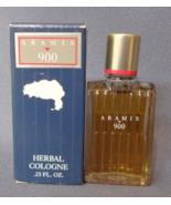 Vintage Aramis 900 Herbal Cologne Full Bottle + Box .25 Oz Mini Travel - £15.73 GBP