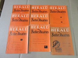 Vintage Motion Picture Herald Better Theatres Magazine Lot of 8 Magazines    9 - £286.21 GBP