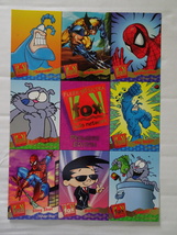Fox Kids Network 1995 Fleer Ultra Promo Card Uncut Sheet Of 9 - £7.99 GBP