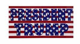Wholesale Lot of 6 President Trump Stars &amp; Stripes USA Red Bumper Sticker - £3.11 GBP