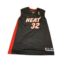 Reebok men’s Miami heat 32 black red Shaquille O’Neil  jersey size XL SK... - £33.22 GBP