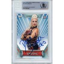 Dana Brooke WWE Auto 2019 Topps Womens Division Wrestling On-Card Autograph BGS - £78.32 GBP