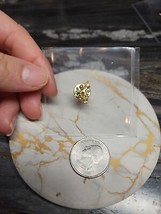 Angel Emerald Gemstone May Birthstone Cherub Gold Tone Vintage Lapel Pin - £5.20 GBP